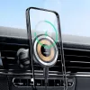 Dudao Magnetischer Halter mit MagSafe-Induktionsladegerät 15W für Lüftungsgitter im Auto - Schwarz