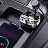 Dudao R2PRO+ Auto FM-Transmitter mit PD25W Bluetooth 5.3 RGB-Ladeanschlüsse - Schwarz und Silber