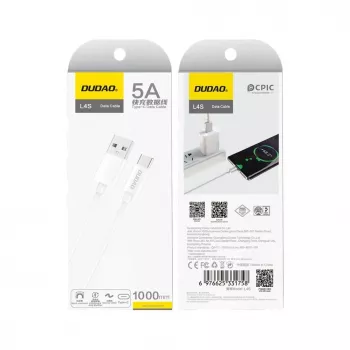 Dudao USB-A auf USB-C Kabel 1m Schwarz