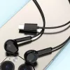 DUDAO X3C In-Ear Kabelgebundene USB-C Kopfhörer 1,2 m - Schwarz