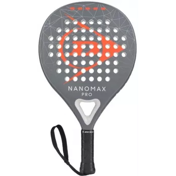 DUNLOP NANOMAXPRO 365G Padel Schläger - Fortschrittliche Hybrid-Teardrop/Übergroße Runde, 12K Carbonfaser, Pro EVA-Gummi, 365g