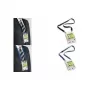 DURABLE 20 DUO A6 Namensschildhalter mit Textilband, Transparent, 10er-Pack 852507