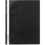 DURABLE 258001 Sichthefter A4+ Sichtmappe mit Heftstreifen, transparenter Vorderseite, blauer Rückseite, 25er-Pack