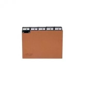 DURABLE A4 5-Tab Alphabetischer Register, Pressspan, Grau 424511