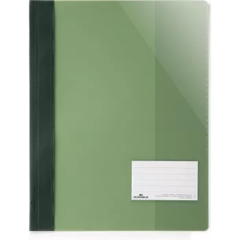 DURABLE A4+ Sichtmappe mit Beschriftungsfenster, Transparent, 25er-Pack 269005
