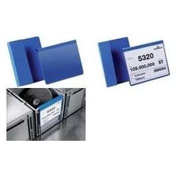 DURABLE A4 Querformat Identifikationstasche mit Faltung, Transparent PVC, 50er Pack 172307