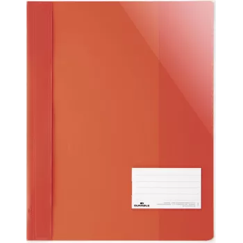 DURABLE A4+ Berichtsmappe mit Beschriftungsfenster 90x57 mm, Transparent, 25er-Pack 269003