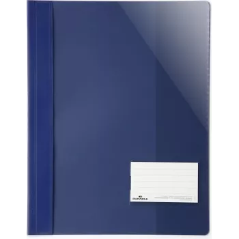 DURABLE A4+ Berichtsmappe mit Beschriftungsfenster 90x57 mm, Transparent, 25er-Pack 269007