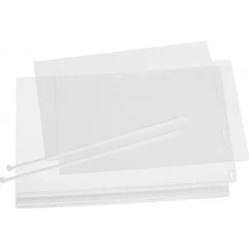 DURABLE A4 wasserdichte Plakatasche mit Kabelbindern, 5er-Pack, transparent 502719