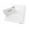 DURABLE BADGEMAKER® Einlegeetiketten 61 x 210 mm, 100 Stück, Weißer Karton, Laser/Tintenstrahl 146002
