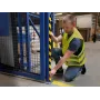 Durable C35 Flach-Patchkabel - Kunststoff - Schwarz/Gelb - 1 m