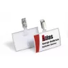 DURABLE CLICK FOLD Namensschild mit Clip, 90x54 mm Einlage, Transparent, 25er-Pack 821619