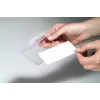 DURABLE CLICK FOLD Namensschild mit Clip, 90x54 mm Einlage, Transparent, 25er-Pack 821619