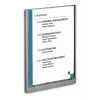 DURABLE CLICK SIGN A4 Hochformat Türschild Silber 486737