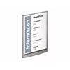 DURABLE CLICK SIGN A4 Hochformat Türschild Silber 486737
