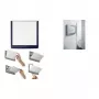 DURABLE CLICK SIGN Türschild 149 x 148,5 mm Silber 486207