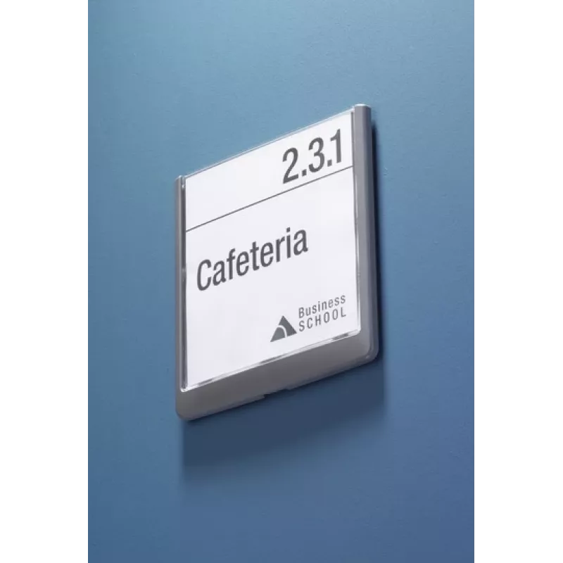 DURABLE CLICK SIGN Türschild 149 x 148,5 mm Silber 486237