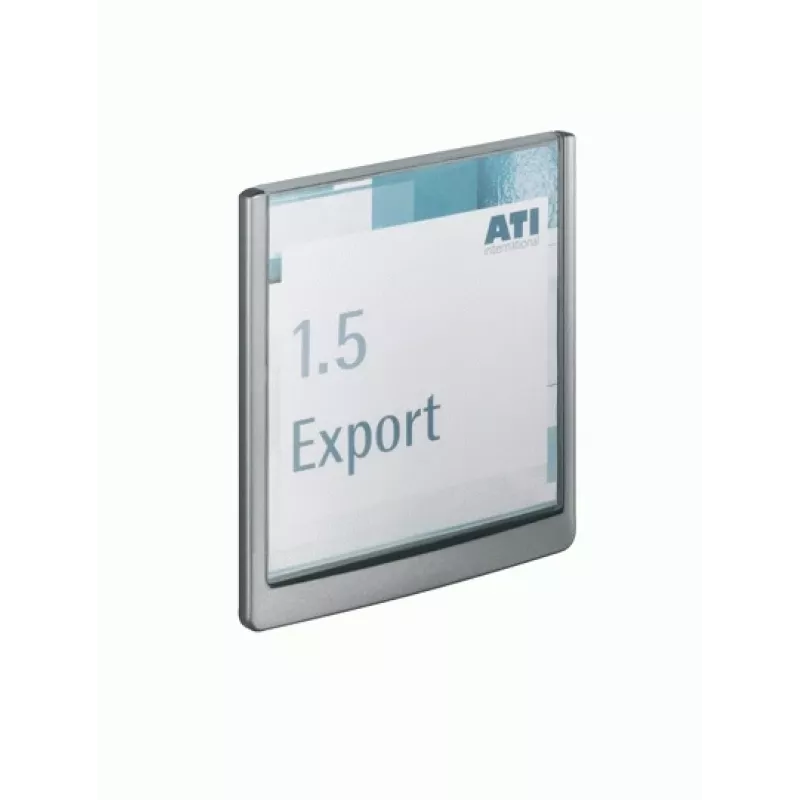 DURABLE CLICK SIGN Türschild 149 x 148,5 mm Silber 486237