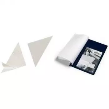 DURABLE CORNERFIX® Selbstklebende Dreieckstaschen, 175 mm, Transparent, 100 Stück (828319)