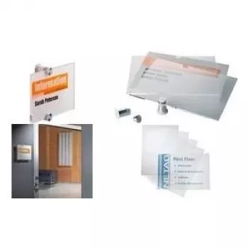 DURABLE CRYSTAL SIGN® A5 Ersatzfolien, 10er-Pack, Transparent 483319