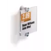 DURABLE CRYSTAL SIGN Türschild 105x105 mm, rahmenloses Acrylglas, Schraubmontage, transparent, 1 Set 482019