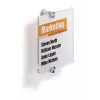 DURABLE CRYSTAL SIGN Türschild 148x148 mm, klares Acryl, Schraubmontage, 1er-Set 482219