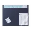 DURABLE Schreibtischunterlage mit integriertem Kalender, transparente Vollabdeckung, 65x52 cm, Dunkelblau