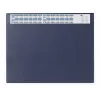 DURABLE Schreibtischunterlage mit integriertem Kalender, transparente Vollabdeckung, 65x52 cm, Dunkelblau