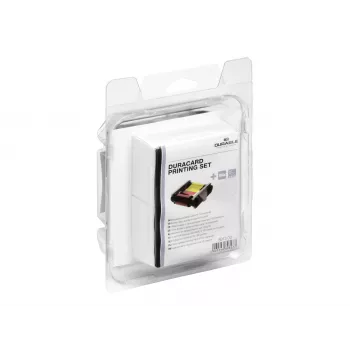 DURABLE DURACARD ID 300 Drucker-Zubehörkit mit schwarzem Monochrom-Farbband und Reinigungskarte 891300
