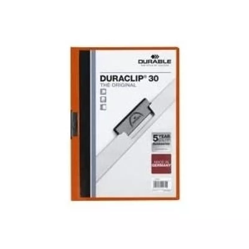 DURABLE DURACLIP 30 A4 Klemmhefter Schwarz (25er-Pack) 220009