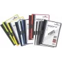 DURABLE DURACLIP 30 A4 PVC Klemmhefter, 30 Blatt Fassungsvermögen, Schwarz/Grün/Transparent, 3er-Pack 220032