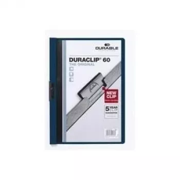 DURABLE DURACLIP 60 A4 Klemmhefter, Transparent, 25er-Pack (220928)