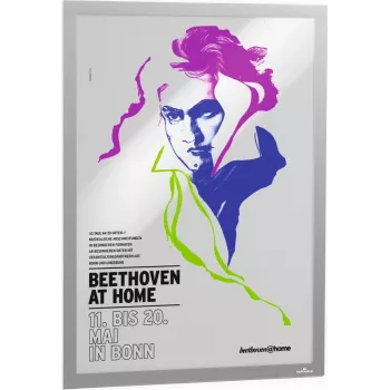 DURABLE DURAFRAME POSTER A2 Silber selbstklebender Informationsrahmen 505323