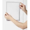 DURABLE DURAFRAME SUN A4 Silber selbstklebender UV-beständiger Informationsrahmen, 2er-Pack 484123