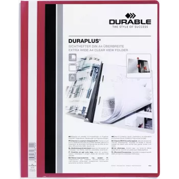DURABLE DURAPLUS® A4+ Präsentationsmappe, Blau, 25er-Pack 257903