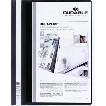 DURABLE DURAPLUS Präsentationsmappe A4+ Transparent PP 25er-Pack 257901