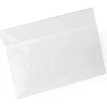 DURABLE HARD COVER A5 Querformat Ausweistasche mit Faltung, Transparent 116219