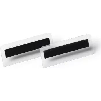 DURABLE HARD COVER Magnetischer Etikettenhalter 100 x 38 mm, Transparent, 5er-Pack 119519