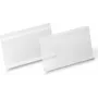 DURABLE HARD COVER Selbstklebende Etiketttasche A5 Querformat, Transparent, 10er-Pack 118319