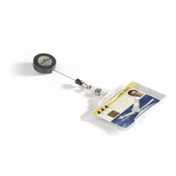 DURABLE ID-Kartenhalter mit ausziehbarem Jojo für 1 Karte, 10er-Pack 801119