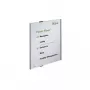 DURABLE INFO SIGN A3 Hochformat Silber Aluminium Informationstafel, blendfreies Acryl, Schraubmontage, 297 x 420 mm Einleger 480823
