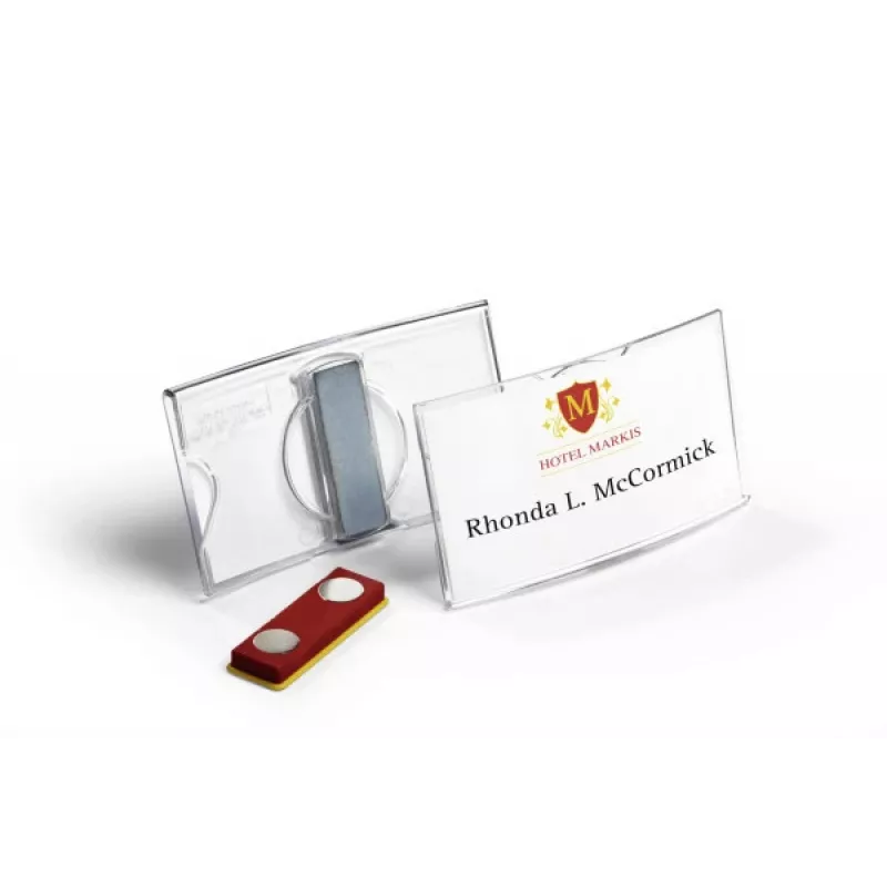 DURABLE KONVEX Magnetisches Namensschild 75x40mm, 25er-Pack 812319