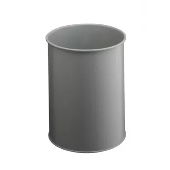 DURABLE Metall-Abfalleimer 15L Rund Schwarz 330110