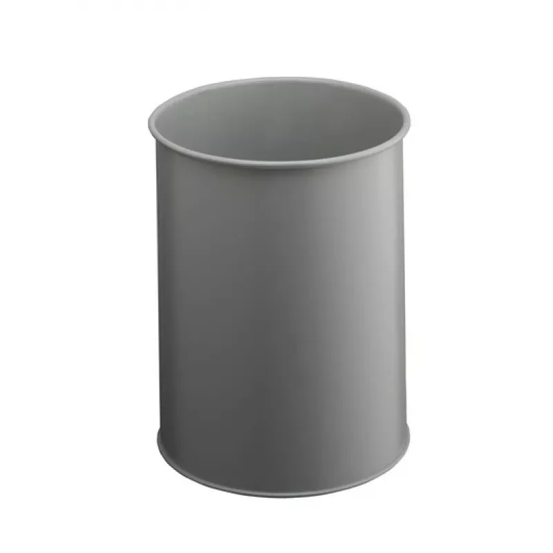 DURABLE Metall-Abfalleimer 15L Rund Schwarz 330110