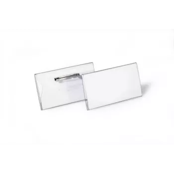 DURABLE Namensschild 40x75 mm mit Nadelbefestigung, 100 Stück 800119