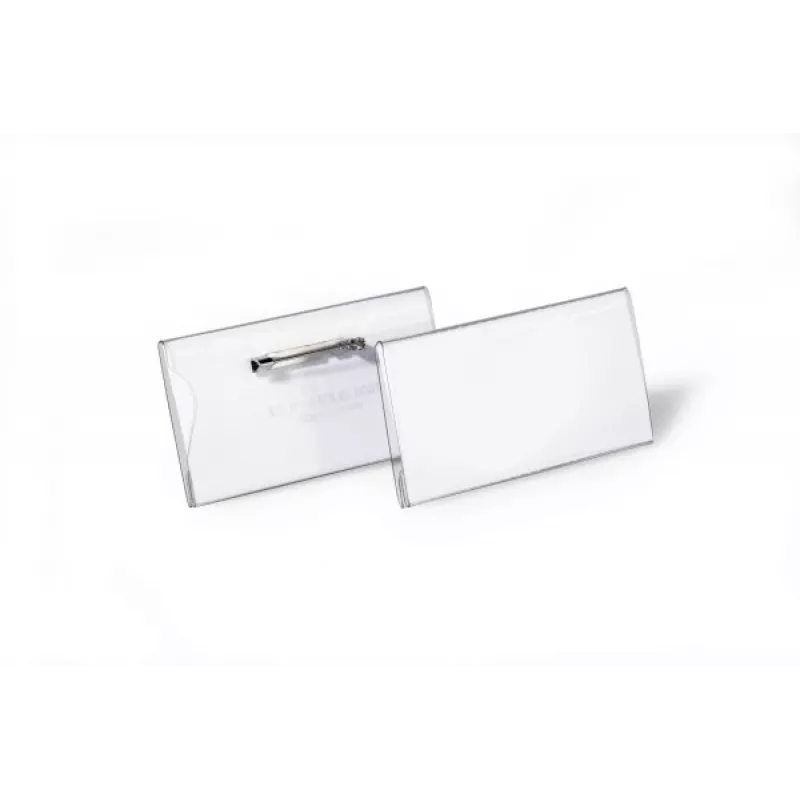 DURABLE Namensschild 40x75 mm mit Nadelbefestigung, 100 Stück 800119
