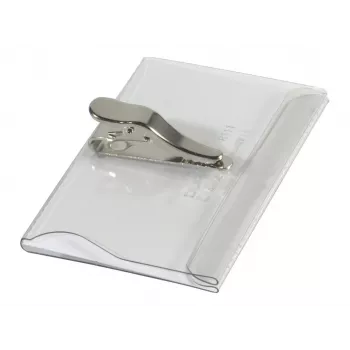 DURABLE Namensschildhalter 54x90 mm mit Krokodilklemme, 25er-Pack, Transparent 811119