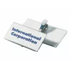 DURABLE Namensschildhalter 75x40 mm mit Krokodilklemme, Transparent, 25er-Pack 811019