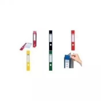 DURABLE ORDOFIX® selbstklebende Ordnerrücken-Etiketten, 40 x 390 mm, weiß, 10 Etiketten (809104)