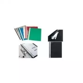 DURABLE Berichtsmappe A4 Transparent Polypropylen mit Heftclip, 30 Blatt 258002